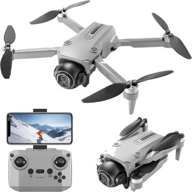 FLYX I5 Pro Drone FPV WiFi Drone for One Key Landing, Optical Flow Hover Brushless Motor 2 Battery - Rokomari product